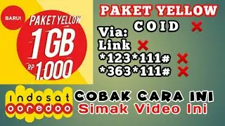 PAKET YELLOW 1GB Rp.1000 Cobak Cara ini.