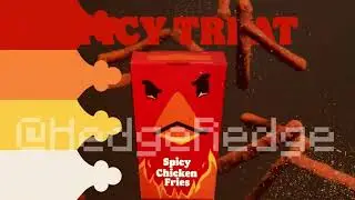 burger King spicy hicken fries ad but it's only chicken fries