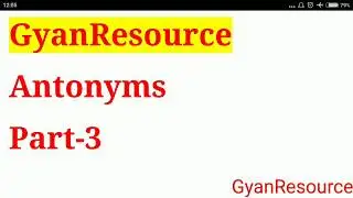 Antonym Words by GyanResource