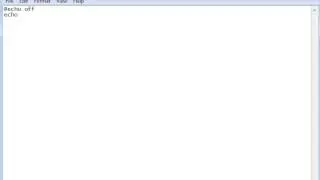 BatchFile Coding Tutorial 1: Simple Hello World Program