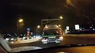 Эвакуация заведенного автомобиля.