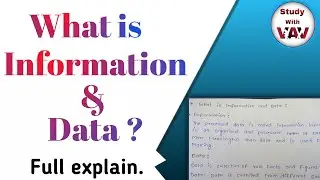 What is Information and Data||Definition and Distinction ||In Basic Of Information System||In Hindi|