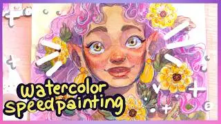Trying  a Different Approach to Watercolors🎨✨Watercolor Painting Process + Commentary ✨🎨