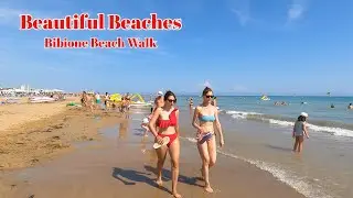 Explore Italy's Beautiful Beaches in 4K - Bibione Beach Walk