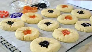 Flower Jam Cookies - Bakery Style 🍪
