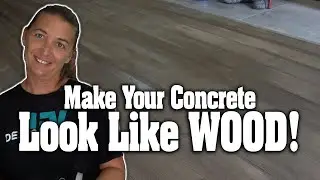 Make Your Concrete Look Like WOOD! FULL VIDEO | Design Crete DIY