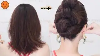 【前髪なし】人気の洋風ミディアム おしゃれアレンジ 夏にぴったり可愛いアップスタイル
