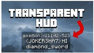 Transparent Hud For Minecraft | no tooltip , chat background etc
