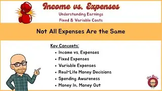 Income vs. Expenses Explained | Fixed & Variable Costs for Teens and Beginners