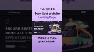 Create Ticket Booking Website Using HTML & CSS | Fast Code