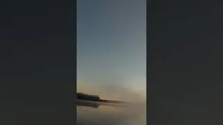 Селигер на рассвете в тумане.