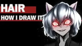How I Draw Hair in Clip Studio Paint | My artwork of Neferpitou from Hunter X Hunter [REUPLOAD]