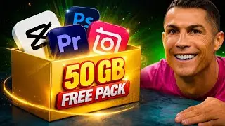 FREE 50GB Editing Pack Download 🔥 | All-in-One Video Editing Bundle