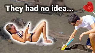 Digging Up Sweet Surprises For Beach Girls | Original Prank