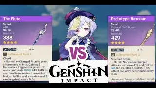 The Flute Vs Prototype Rancour | Genshin Impact