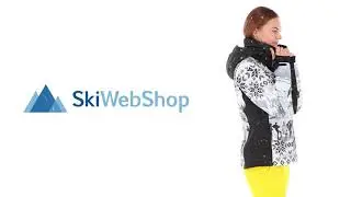 CMP, Ski jacket fix hood photo print, ski jacket, women, print black