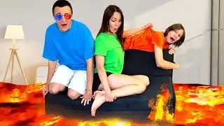 🔥ПОЛ ЭТО ЛАВА ЧЕЛЛЕНДЖ В КВАРТИРЕ