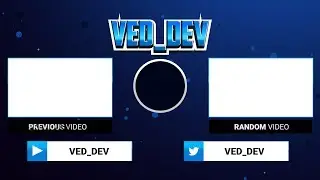Animated Youtube Graphics for VedDev | Blender | (Subscribe buttons, Outro)