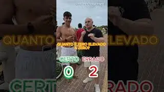QUANTO É ZERO ELEVADO A ZERO?  #matematica #humor #educacaomatematica