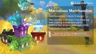 [Genshin Impact] Event - Marvelous Merchandise (Day 3 @ Dawn Winery)