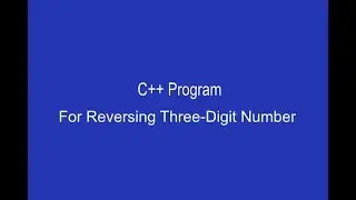 Reverse of a number in c++