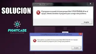Solucion al error de VCRUNTIME140.dll EN FIGHTCADE 2