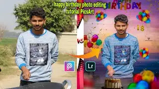 happy birthday photo editing tutorial PicsArt birthday photo editing khan pictures....