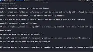 Exploitation android devices through metasploit part-1