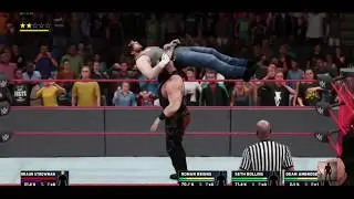 WWE 2K18 The Shield vs Braun Strowman Handicap Match