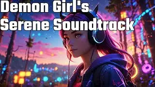 Demon Girl's Serene Soundtrack 🎧🖤 