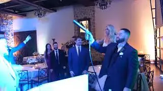 Handheld CO2 Cannon by the Groom!! | The Inn at Leola Village Wedding