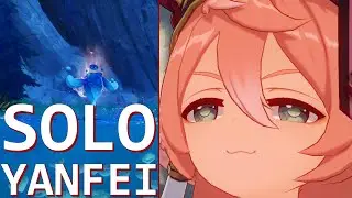 Solo Yanfei vs Vivianne of the Lake (Fontaine Secret mini-boss)