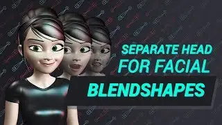 Separate head for blendshapes in Maya [RUS]