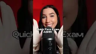 Quick Face Exam ASMR 🩺👩🏻‍⚕️ #asmr #tingles  #asmrtriggers #amsrtriggers