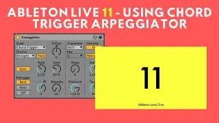 Ableton arpeggiator - Chord Trigger