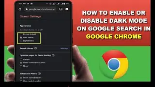 How to Enable or Disable Dark Mode on Google Search in Google Chrome | Android Device