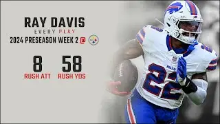 Ray Davis Preseason Week 2 Replay: Every Run @ Pittsburgh Steelers