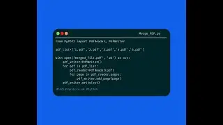Python PyPDF2 - Merge multiple PDF files
