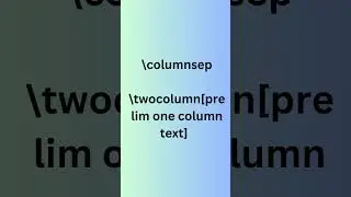 how to insert space between two columns in latex