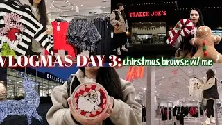 VLOGMAS DAY 3 | come christmas browse w/ me at Homegoods, Hobby Lobby +VERY  cute finds at the mall!