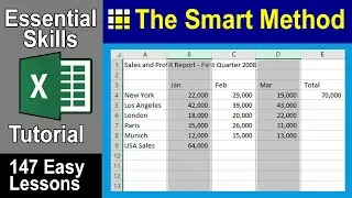 2-6: How To Select Multiple Excel Rows and Columns