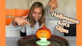 Halloween Kots Slijm || Pompoen gaat Kotsen