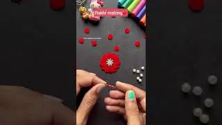 Diy Easy rakhi making at home❤️/rakhi making from bindi😱 #shorts #youtubeshorts #viralvideo #rakhi