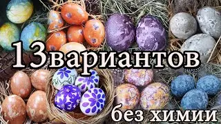 13 options: 🥚🥚🥚 How to paint EGGS for EASTER 🍮without chemicals and dyes