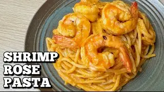 SHRIMP ROSE PASTA (CREAMY TOMATO SHRIMP PASTA)