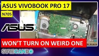 Asus VivoBook Pro N705U Dead Laptop Fix - Hidden RAM Problem Solved | No Power Issue