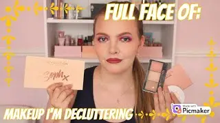 FULL FACE OF MAKEUP I'M DECLUTTERING | 2023 DECLUTTER | Effys Place