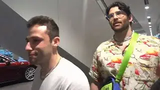 The girl at the front desk was checking out Hasan