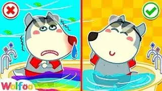 Do'not fake Bath for Too Long  Wolfoo teach good habits for kids|Wolfoo