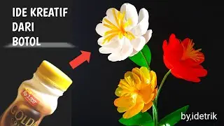 Simple easy plastic bottle craft ideas for flowers || Ide bunga dari botol plastik